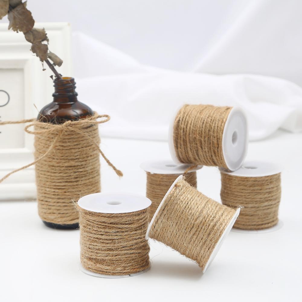 Natural Florist Supply - Natürliche Jute-Schnur, Hanfseil, Leinenschnur für Hochzeitsgeschenke,