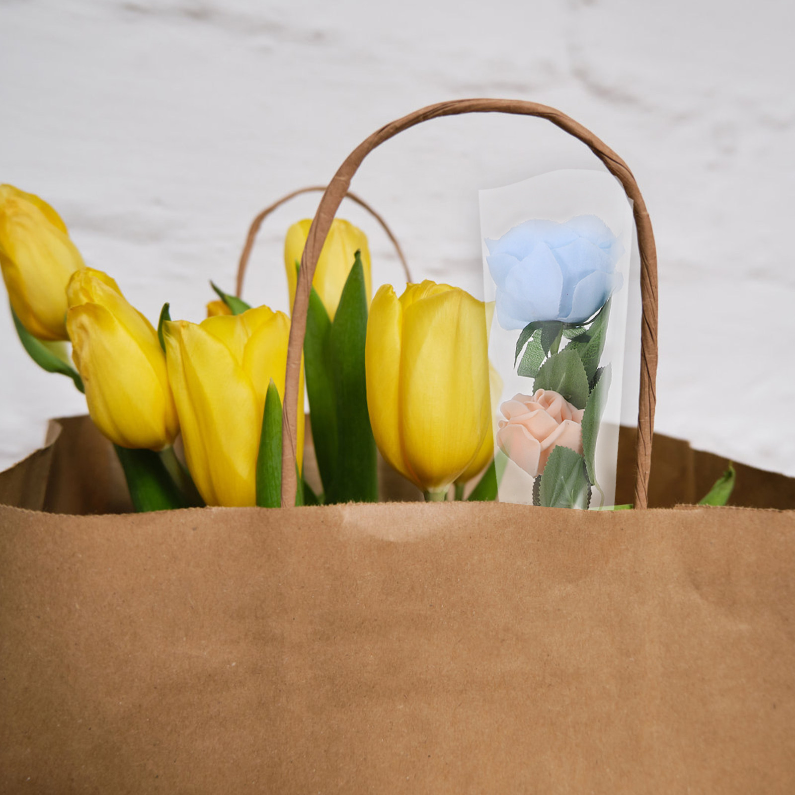 Quality Florist Supply - 50 Stück Hochwertige Transparente Cellophanfolie für