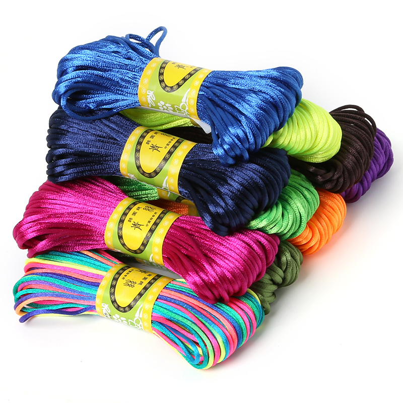 Ribbon Wired Satin - 2,5mm 20m Satin Rattail Silk Macrame