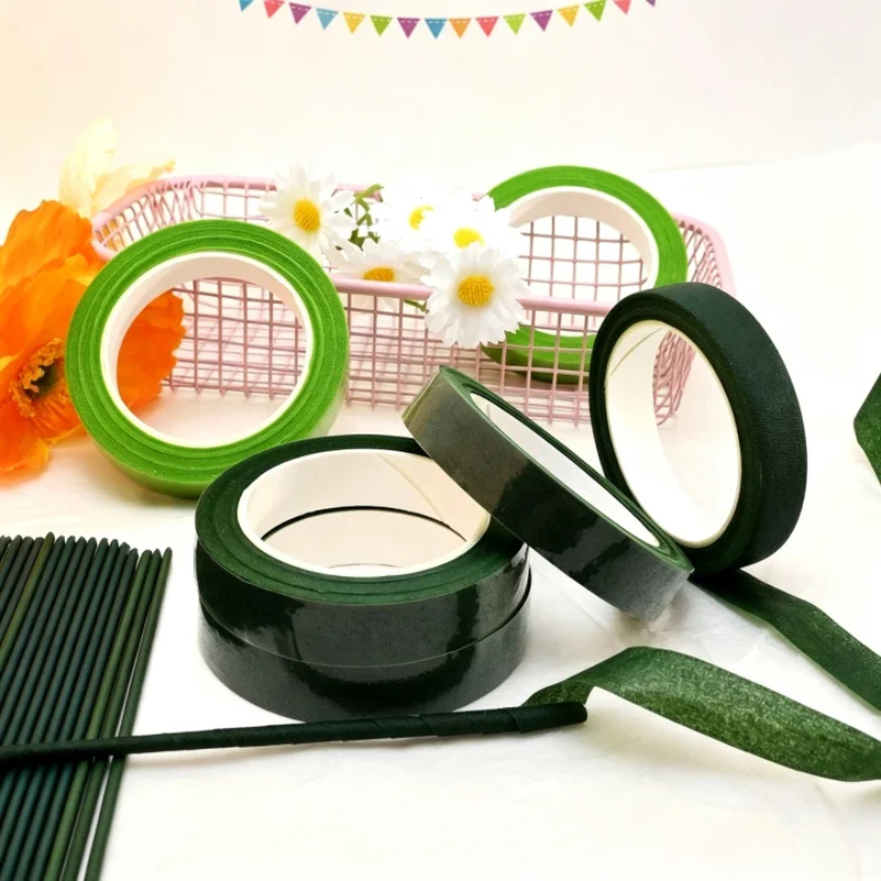 Floral Tape Green - Grünes Wasserdichtes Blumenklebeband Floristenband für Blumenarrangements