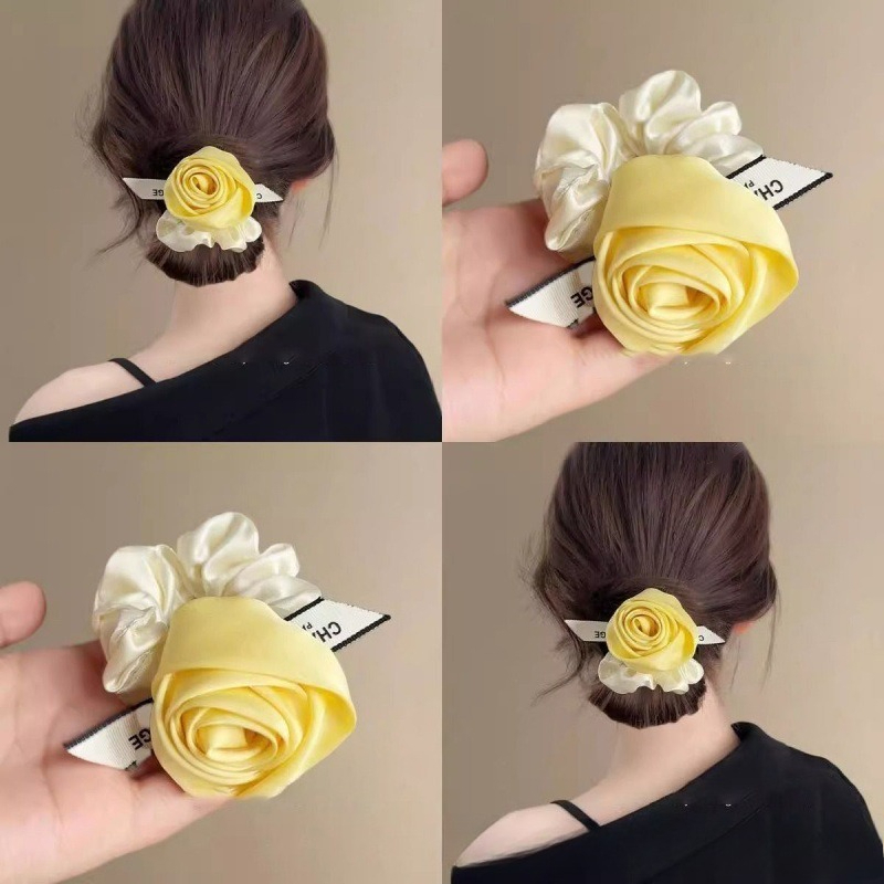 Satin-Rosenblüten-Haargummi mi – Ribbon Wired Satin Bewertung und Preis