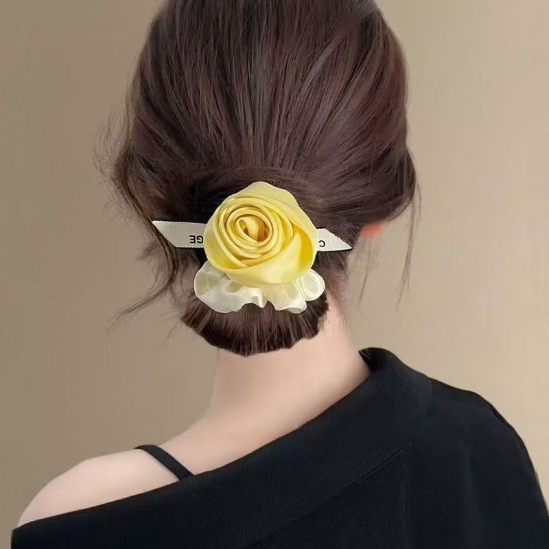 Satin-Rosenblüten-Haargummi mi – Ribbon Wired Satin Bewertung und Preis