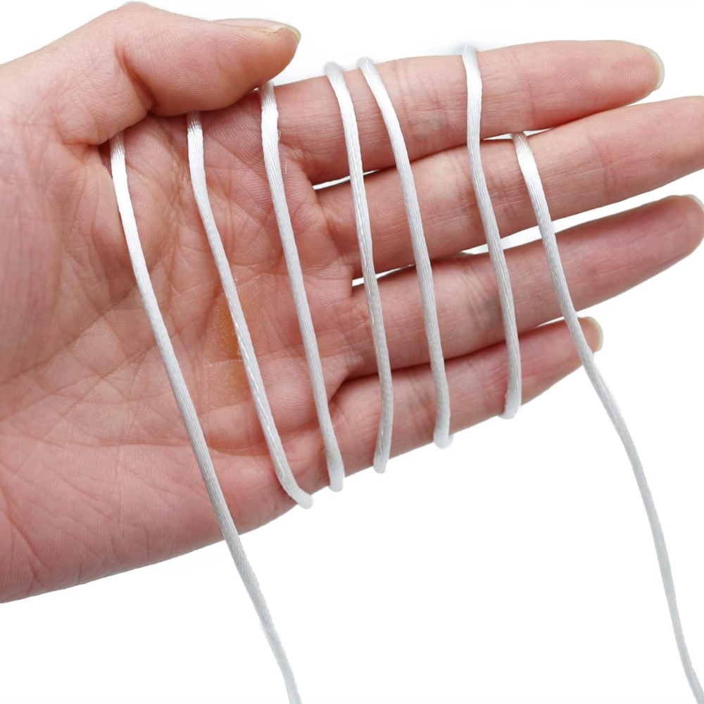 0,8/1,5 mm Nylon-Satin-Schnur, – Ribbon Wired Satin Bewertung und Preis