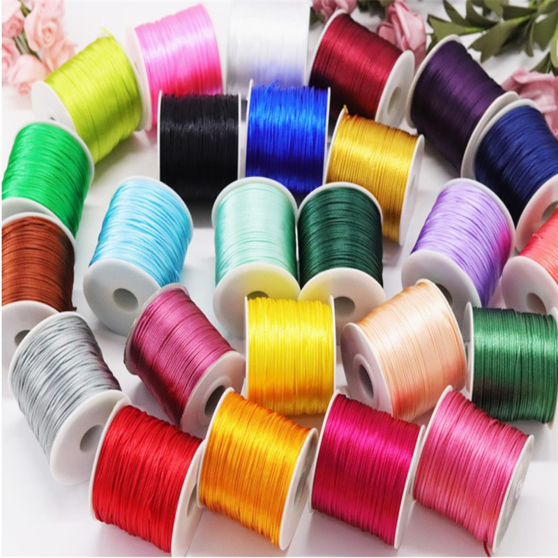 1MM 50meter Regenbogen Macrame – Ribbon Wired Satin Bewertung und Preis