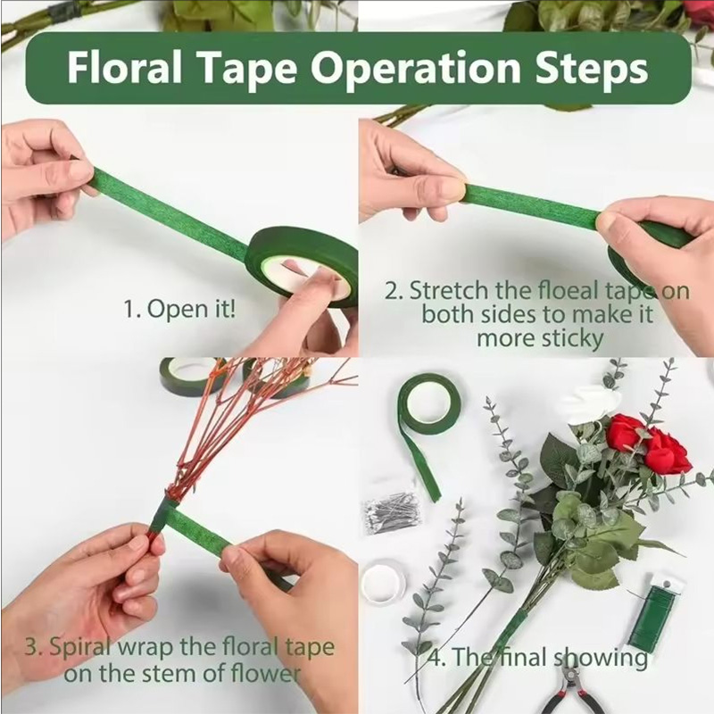 30 Yard 12MM Blumenstielband f – Floral Tape Green Bewertung und Preis