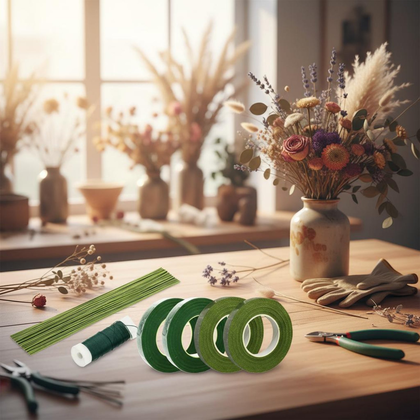 Blumenarrangement-Bastelset DI – Floral Tape Green Bewertung und Preis