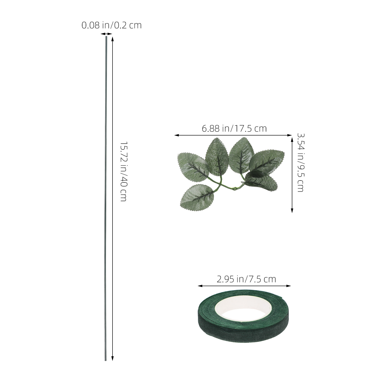 20-teiliges Blumenarrangement- – Floral Tape Green Bewertung und Preis